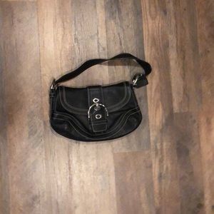 Black Leather Coach Bag